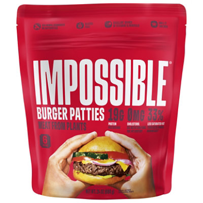 Impossible Burger Patties Made From Plants - 24 oz - Image 4