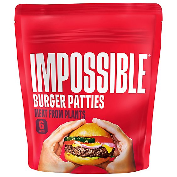 Impossible Burger Patties Made From Plants - 24 OZ