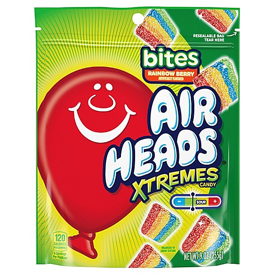 Airheads Extremes Rainbow Berry Candy Bites - 9 Oz