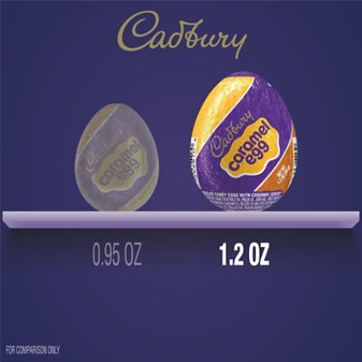 Cadbury Caramel Egg Milk Chocolate Caramel Easter Candy Egg - 1.2 Oz - Image 5