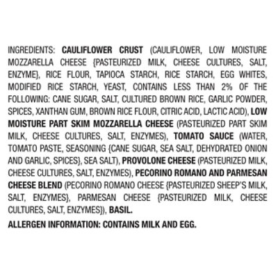 Milton's Craft Bakers Four Cheese Cauliflower Crust Pizza - 11 Oz - Image 4