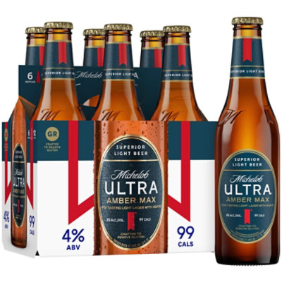 Michelob Ultra Amber Max Bottles - 6-12 Fl. Oz. - Image 1