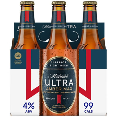 Michelob Ultra Amber Max Bottles - 6-12 Fl. Oz. - Image 4