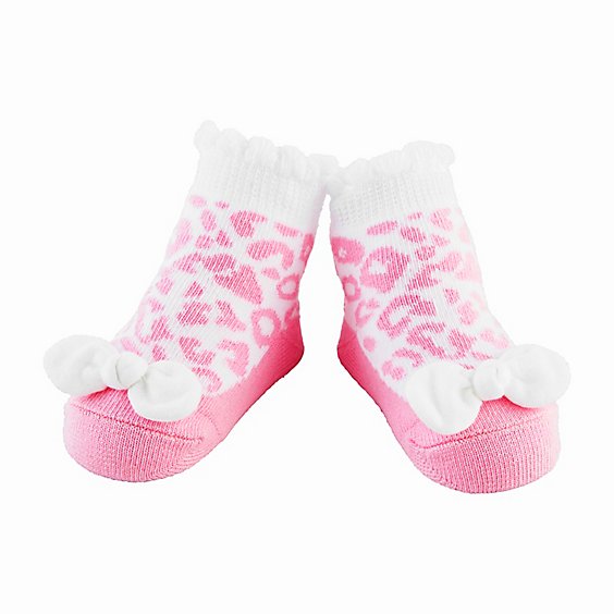 Mud Pie Pink Leopard Socks - EA