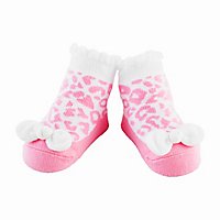 Mud Pie Pink Leopard Socks - EA - Image 1