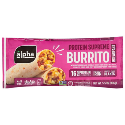 Alpha Foods Burrito Protein Supreme - 5.5 OZ - Image 3