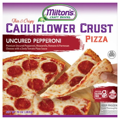 Milton's Craft Bakers Uncured Pepperoni Cauliflower Crust Pizza - 10 Oz - Image 3