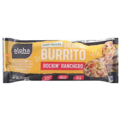 Alpha Foods Burrito Rockin Ranchero - 5.5 OZ - Image 3