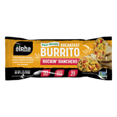 Alpha Foods Burrito Rockin Ranchero - 5.5 OZ - Image 2