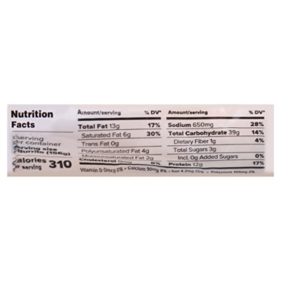 Alpha Foods Burrito Rockin Ranchero - 5.5 OZ - Image 4