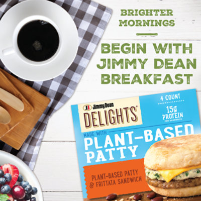 Jimmy Dean Spinach & Egg White Plant Based Patty & Frittata Sandwich - 20.8 OZ - Image 3