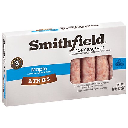 Smithfield Maple Breakfast Sausage Links 8 Count - 8 Oz - Image 1