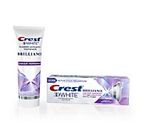 Crest 3D White Toothpaste Fluoride Anticavity Brilliance Vibrant Peppermint - 3.9 Oz