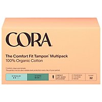 Cora Organic Tampons Duo Pack Regular/super - 32 CT - Image 3
