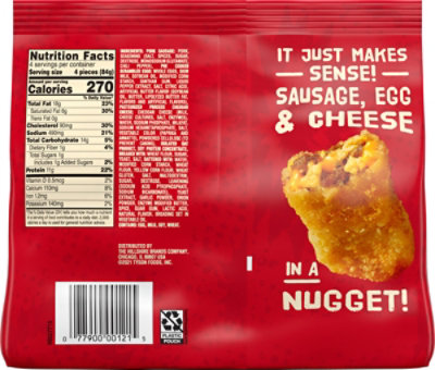 Jimmy Dean Pork Sausage Egg & Cheese Breakfast Nuggets - 12 OZ - Image 6