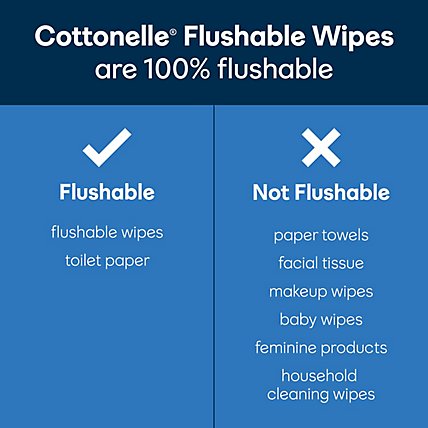 Cottonelle XL Flushable Wet Wipes Flip Top Packs - 45 Count - Image 6