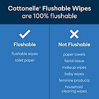 Cottonelle XL Flushable Wet Wipes Flip Top Packs - 45 Count - Image 6