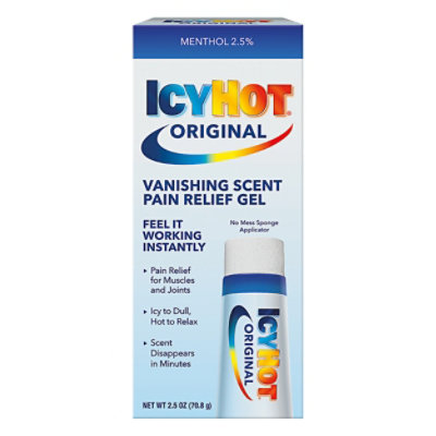 Icy Hot Pain Relief Gel Vanishing Scent - 2.5 OZ - Image 1