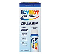 Icy Hot Pain Relief Gel Vanishing Scent - 2.5 OZ