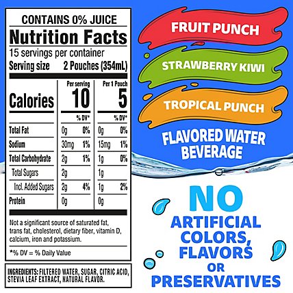 Capri Sun Flavored Water Beverage Roarin Waters Variety Pack - 30-6 Fl. Oz. - Image 6
