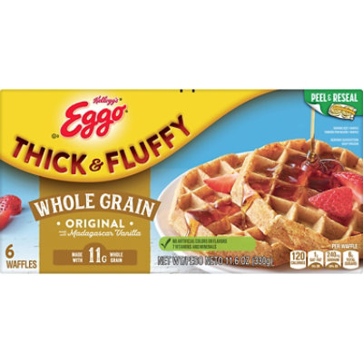 Eggo Thick and Fluffy Frozen Waffles Breakfast Original 6 Count - 11.6 Oz - Image 5