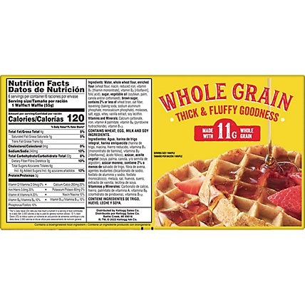 Eggo Thick and Fluffy Frozen Waffles Breakfast Original 6 Count - 11.6 Oz - Image 5