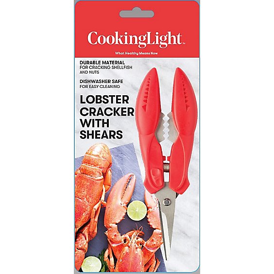 Cooking Light Lobster Cracker With Shears Red - EA