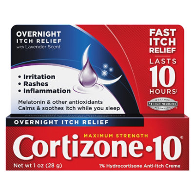 Cortizone 10 Overnight Relief Cream - 1 OZ - randalls