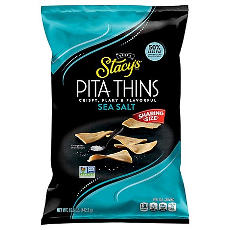 Stacys Pita Thins Baked Sea Salt - 15.6 Oz