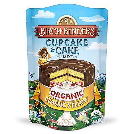 Birch Benders Cake Mix Yellow Organic - 15.2 OZ