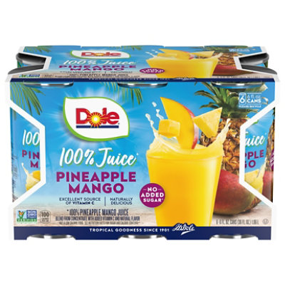 Dole Juice 100% Pineapple Mango - 6-6 Fl. Oz. - Image 1