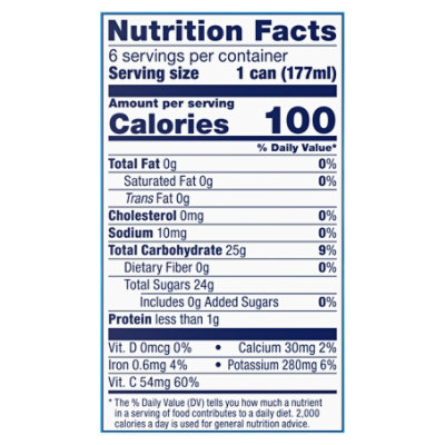 Dole Juice 100% Pineapple Mango - 6-6 Fl. Oz. - Image 3