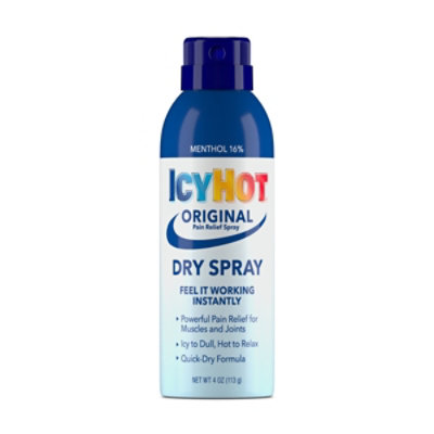 Icy Hot Dry Spray - 4 OZ - Image 1