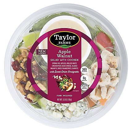 Taylor Farms Apple Walnut and Chicken Salad Bowl - 5.5 Oz - Image 1