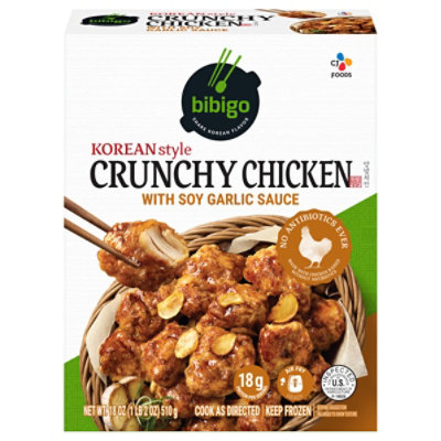 Bibigo Korean Style Crunchy Chicken Soy Garlic - 18 OZ - Image 1