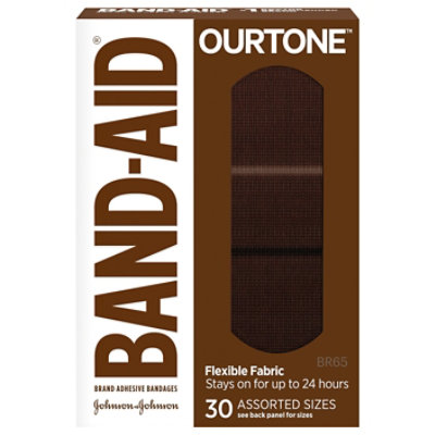 BAND-AID Ourtone Br65 Flexible Assorted - 30 CT