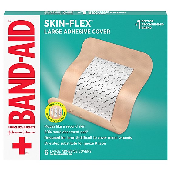 Bandaid Skin-flex Large - 6 CT