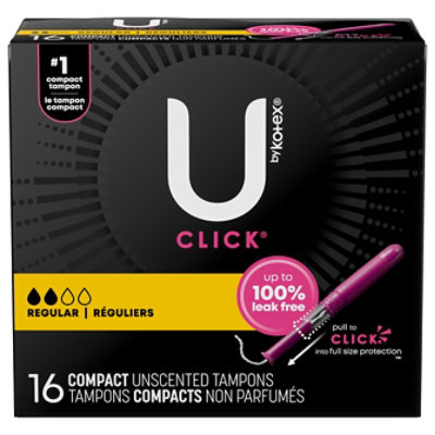 U by Kotex Click Regular Tampons - 16 Count - Image 5