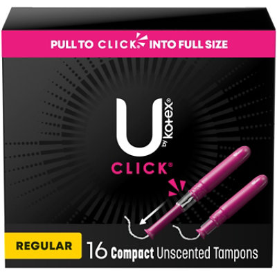 U by Kotex Click Regular Tampons - 16 Count - Image 2