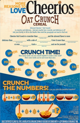 Cheerios Almond Oat Crunch Cereal - 18.2 OZ - Image 6