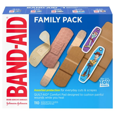 Band-Aid Brand Adhesive Bandages Flexible Fabric, Assorted 100