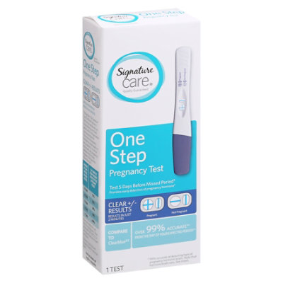 Signature Care One Step Pregnancy Test - EA - Tom Thumb