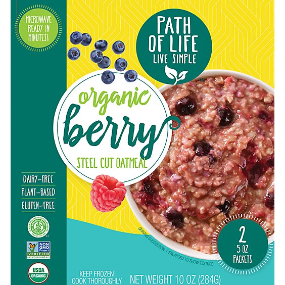 Path Of Life Oatmeal Triple Berry - 10 Oz