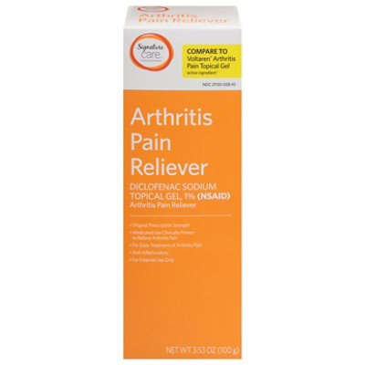 Signature Select/Care Arthritis Pain Reliever Gel 1% - 3.53 OZ - Image 3