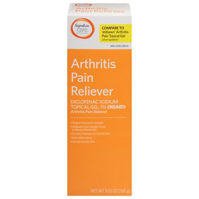 Signature Care Arthritis Pain Reliever Gel 1% - 3.53 OZ