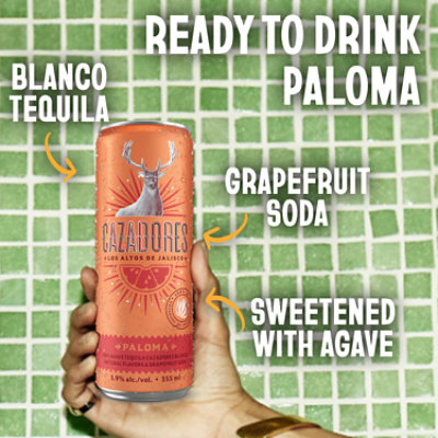 Cazadores Ready to Drink Gluten Free Paloma Cocktail Multipack - 4-355 Ml - Image 2