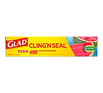 Glad Clingwrap Plastic Food Wrap - Roll - 400 SF