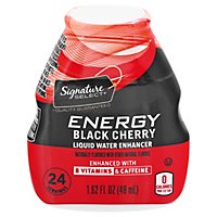 Signature Select Liquid Water Enhancer Energy Black Cherry - 1.62 FZ - Image 3