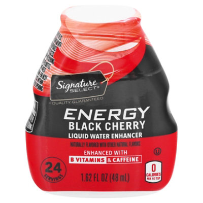 Signature SELECT Liquid Water Enhancer Energy Black Cherry - 1.62