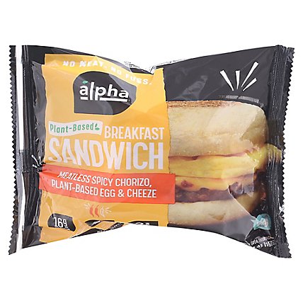 Alpha Foods Breakfast Sandwich Chorizo - 5.5 OZ - Image 3